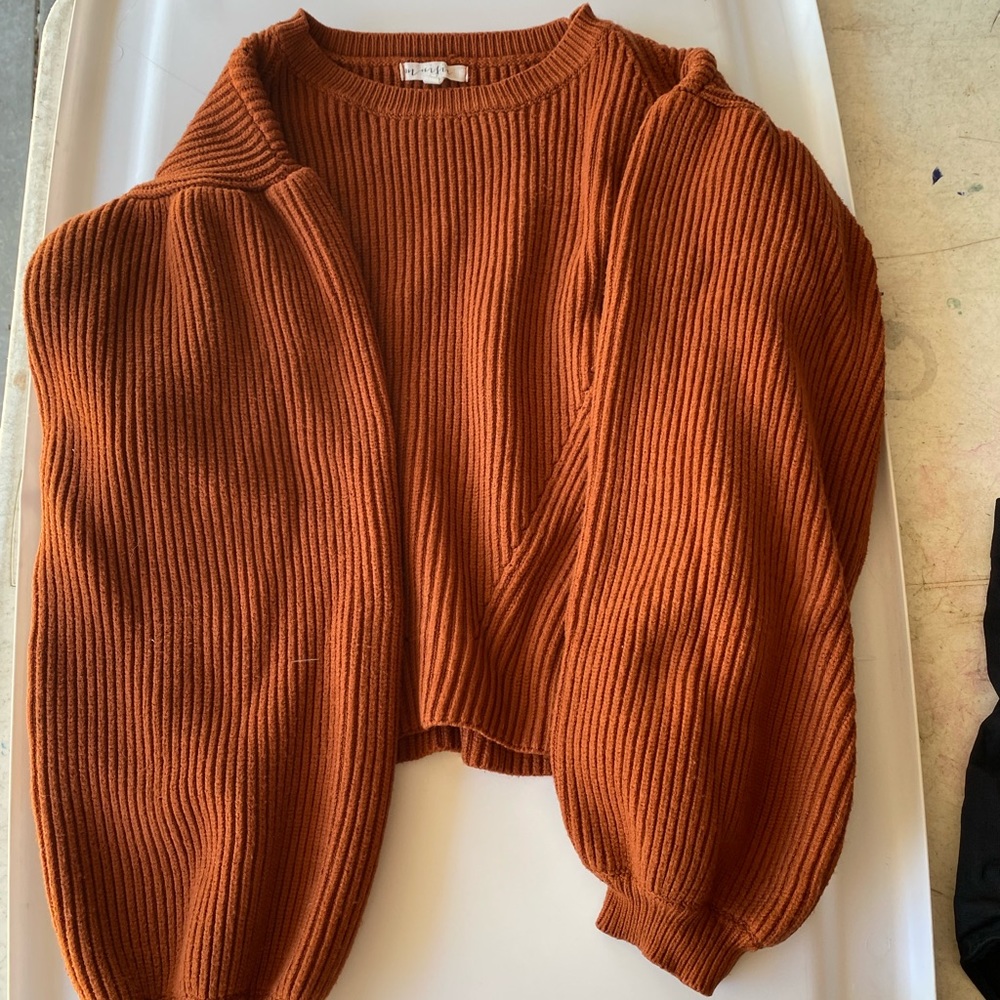 Womens L Rust sweater